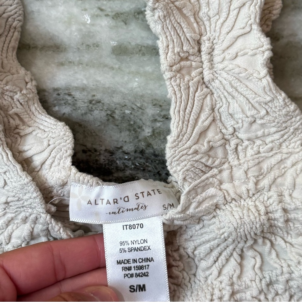 Altar'd State Cream Smocked Tank Top
Size S/M - Picture 3 of 3